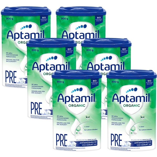 Aptamil Anfangsmilch Pre Organic 6x 800 G Ab Der Geburt 1 Aptamil Anfangsmilch Pre Organic 6x 800 G Ab Der Geburt