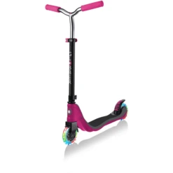 GLOBBER Scooter FLOW 125 LIGHTS Ruby Pink-grau, Mit Leuchtrollen