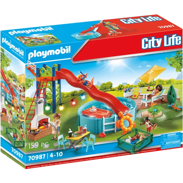 PLAYMOBIL® City Life Poolparty Mit Rutsche 1 PLAYMOBIL® City Life Poolparty Mit Rutsche
